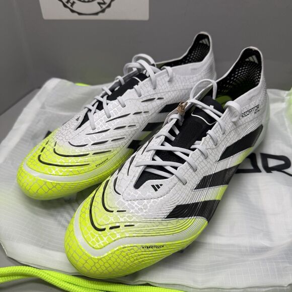 adidas Predator Elite FG Soccer Cleats White Black Green JI1082 Men Size 8.5 Bag main image 4